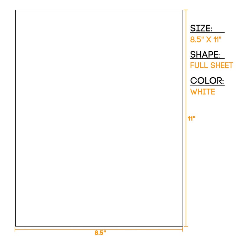 Crinklee Waterproof Essential Oil Labels, 5 Full Page Sheets, 8.5 x 11 Inches, Cut Your Own Shapes and Sizes or Use as Extra Large Labels, Oil Proof, Highly Durable Blank Stickers - Image 4